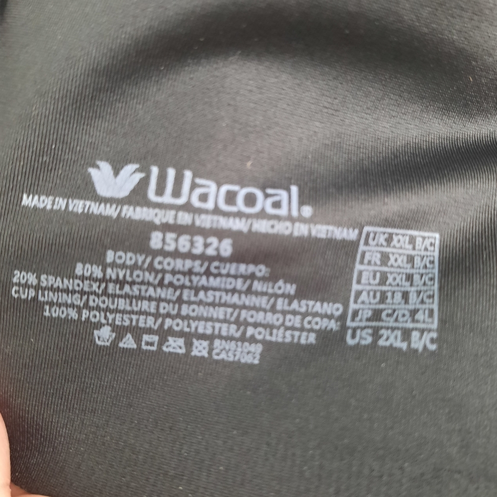 Wacoal Flawless Comfort Wire Free TShirt Bra Black Size 2XL B/C Runs Small - Picture 7 of 9